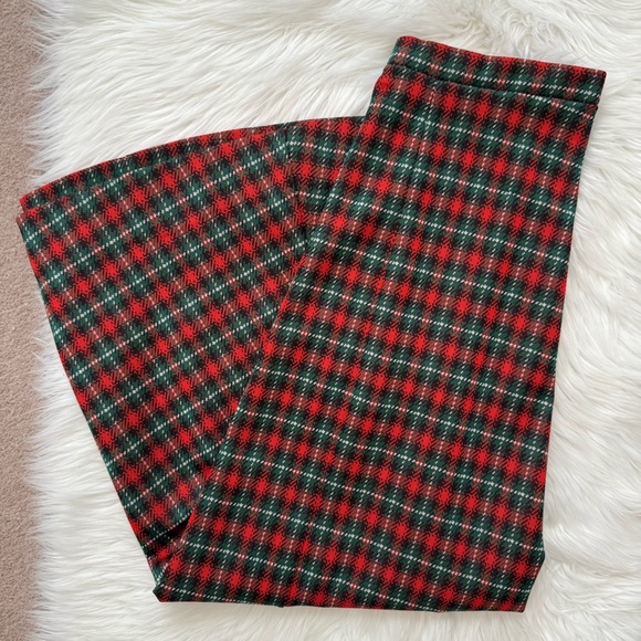 Red and Green Maxi A-Line Skirt for Casual Work - Picture 6 of 7